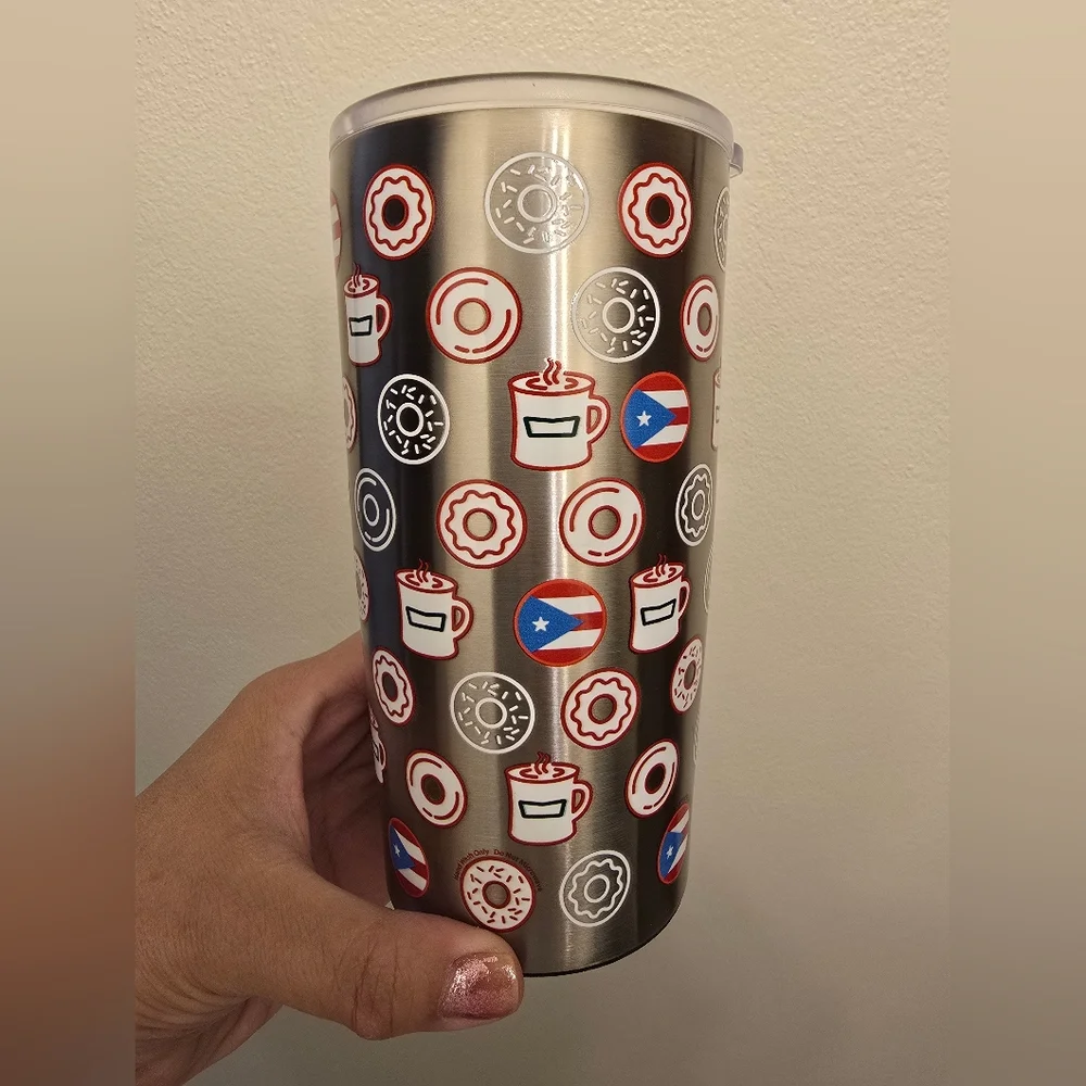 NWOT Krispy Kreme Puerto Rico Limited Edition Stainless Steel Tumbler - Picture 3 of 6